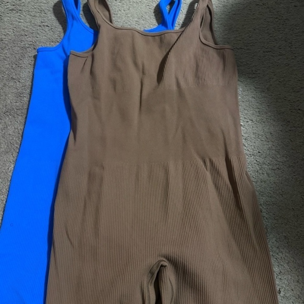 Brown and Blue Ribbed Jumpsuits  PM6